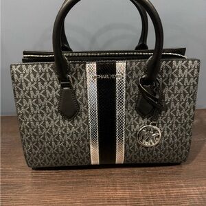 Michael Kors Black and Silver Tote